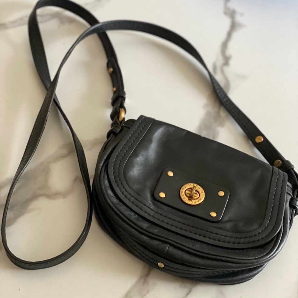 Black leather Marc Jacobs bag